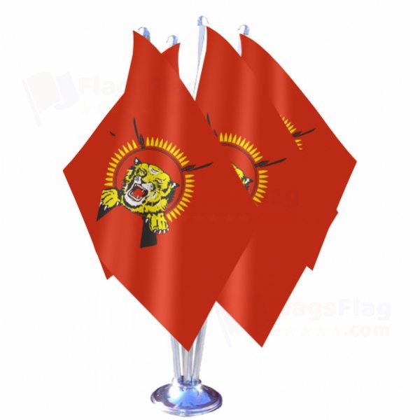 Tamil Eelam Quadruple Table Flag