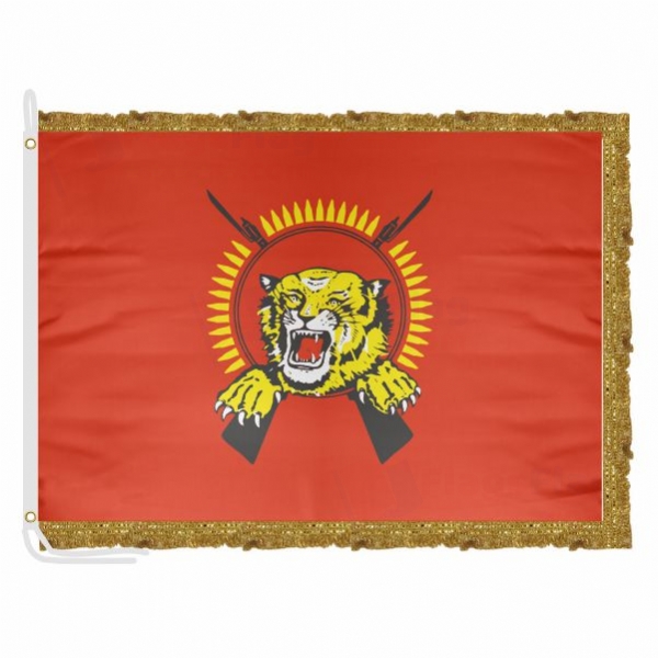 Tamil Eelam Satin Office Flag