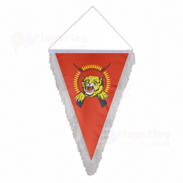 Tamil Eelam Triangle Fringed Streamers