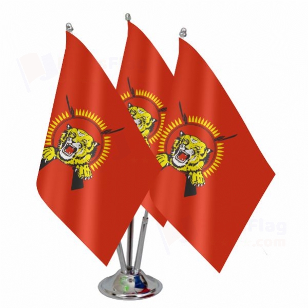 Tamil Eelam Triple Table Flag