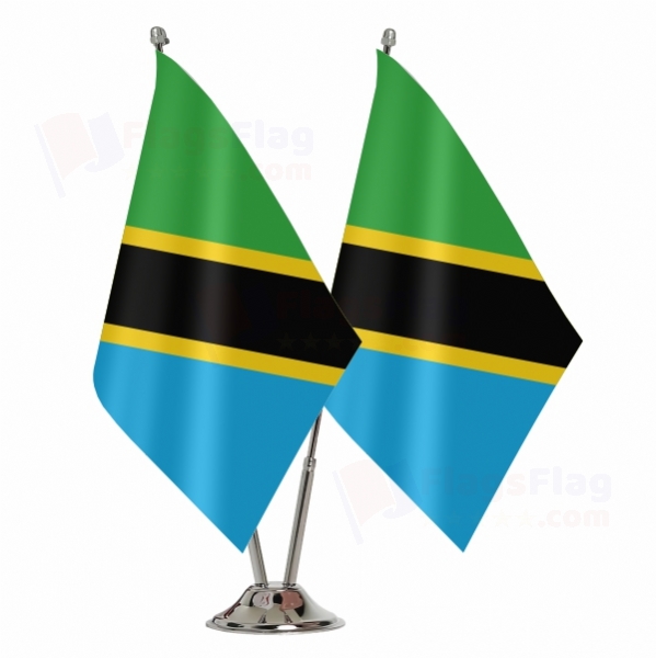 Tanzania 2 Table Flags