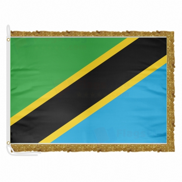 Tanzania Satin Office Flag