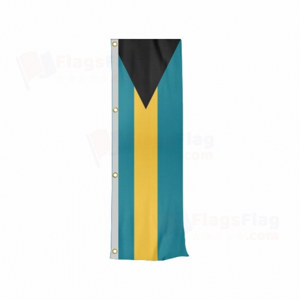 The Bahamas Vertically Raised Flags