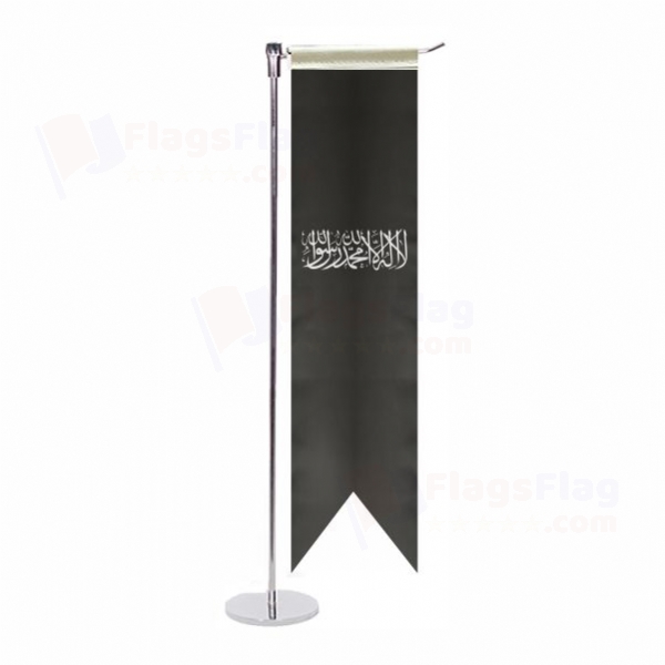The Black Word i Tawhid L Table Flag