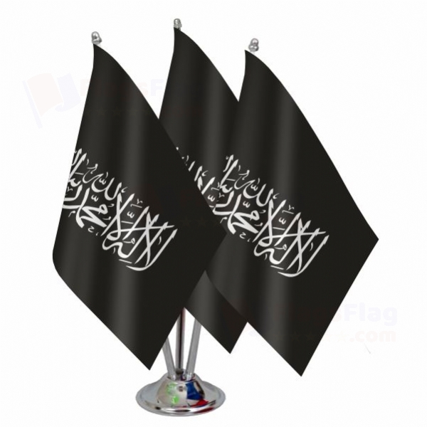 The Black Word i Tawhid Triple Table Flag