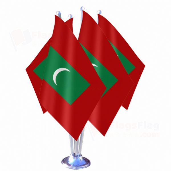 The Maldives Quadruple Table Flag