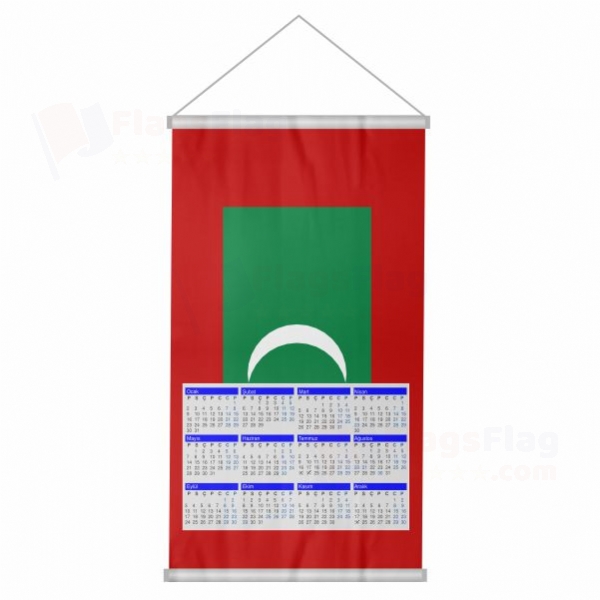The Maldives Woven Fabric Digital Printing Calendar