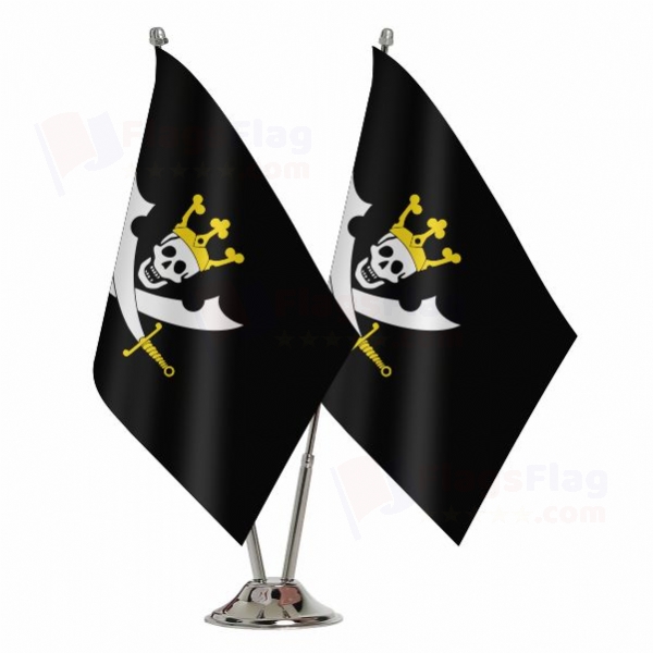 The Pirate King 2 Table Flags