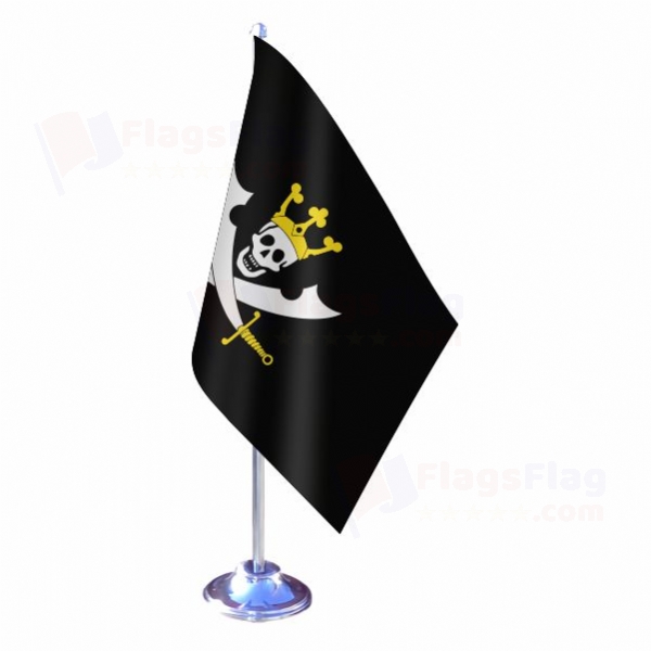 The Pirate King Single Table Flag