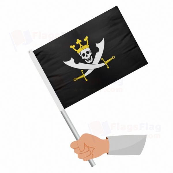 The Pirate King Stick Flag
