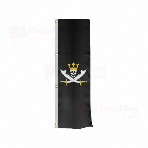 The Pirate King Vertically Raised Flags