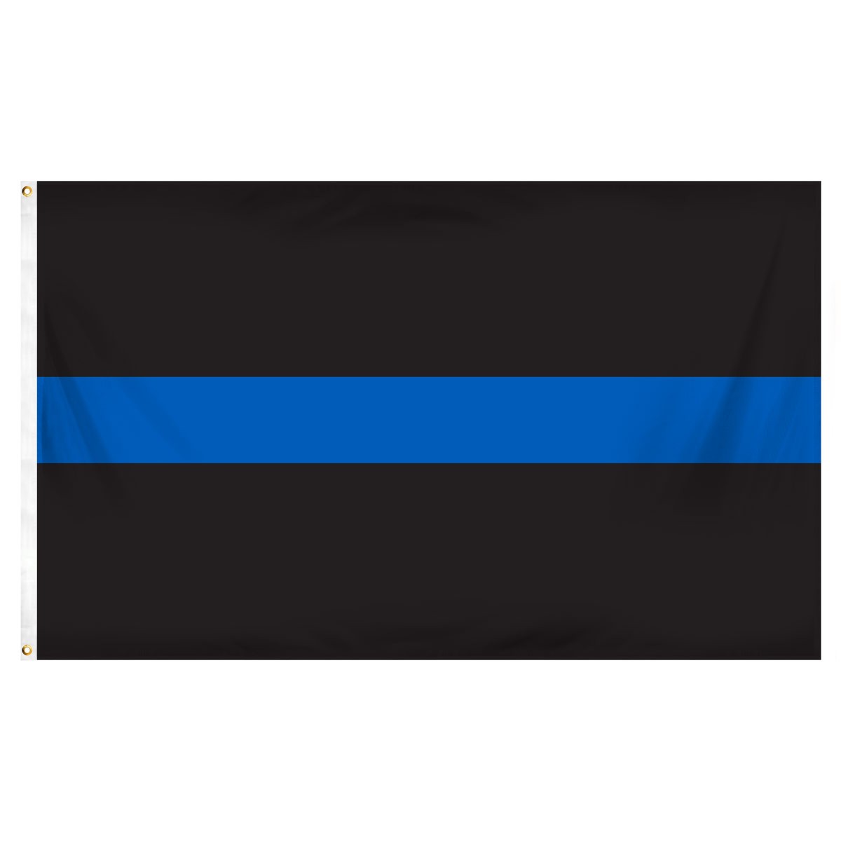 Thin Blue Line Flag 3ft x 5ft Printed Polyester