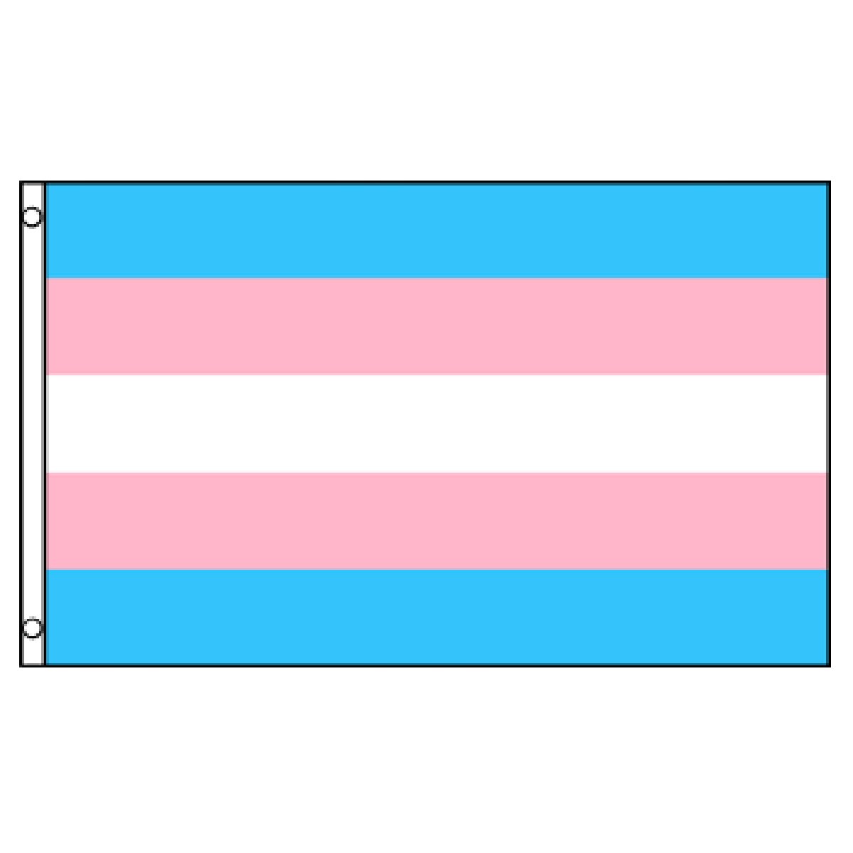 Transgender Flag 3ft x 5ft Printed Polyester