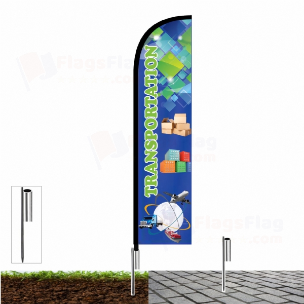 Transportation Beach Flag and Sail Flag