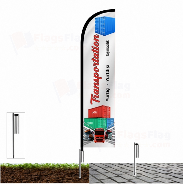 Transportation Road Flags
