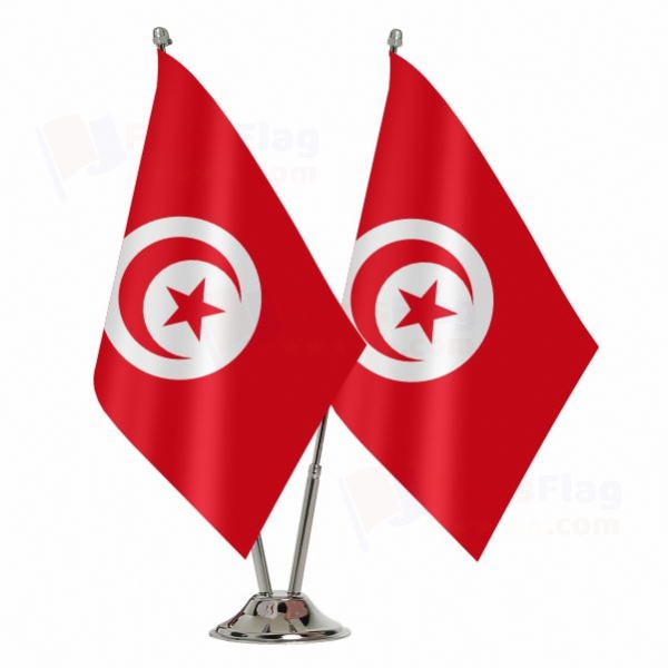 Tunisia Binary Table Flag