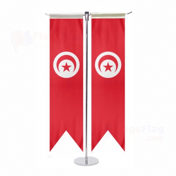 Tunisia T Table Flags