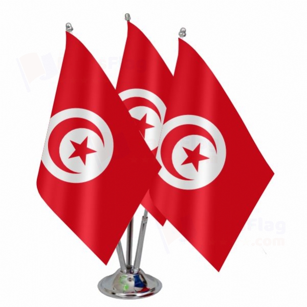 Tunisia Triple Table Flag