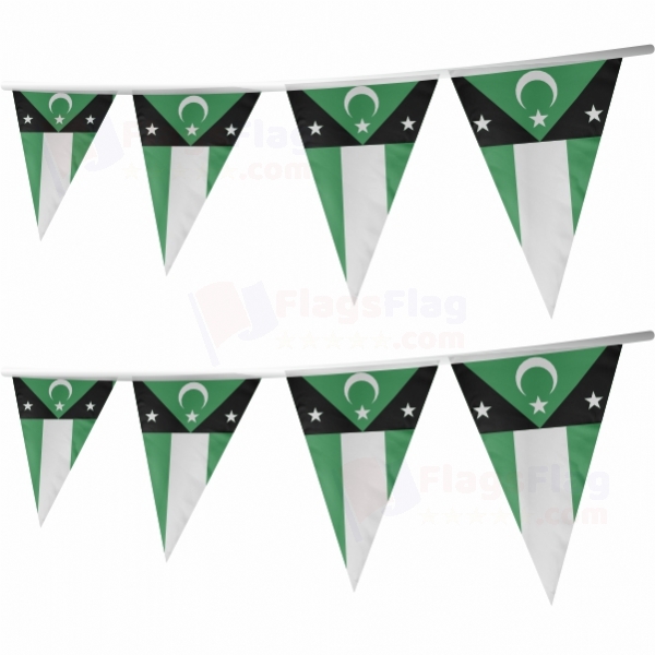 Turks of Western Thrace Stringed Triangle Flag