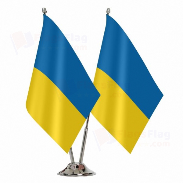 Ukraine Binary Table Flag