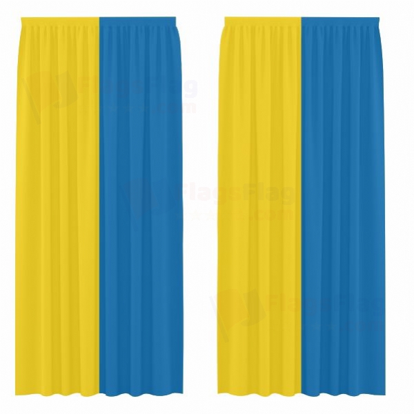Ukraine Digital Printed Curtains