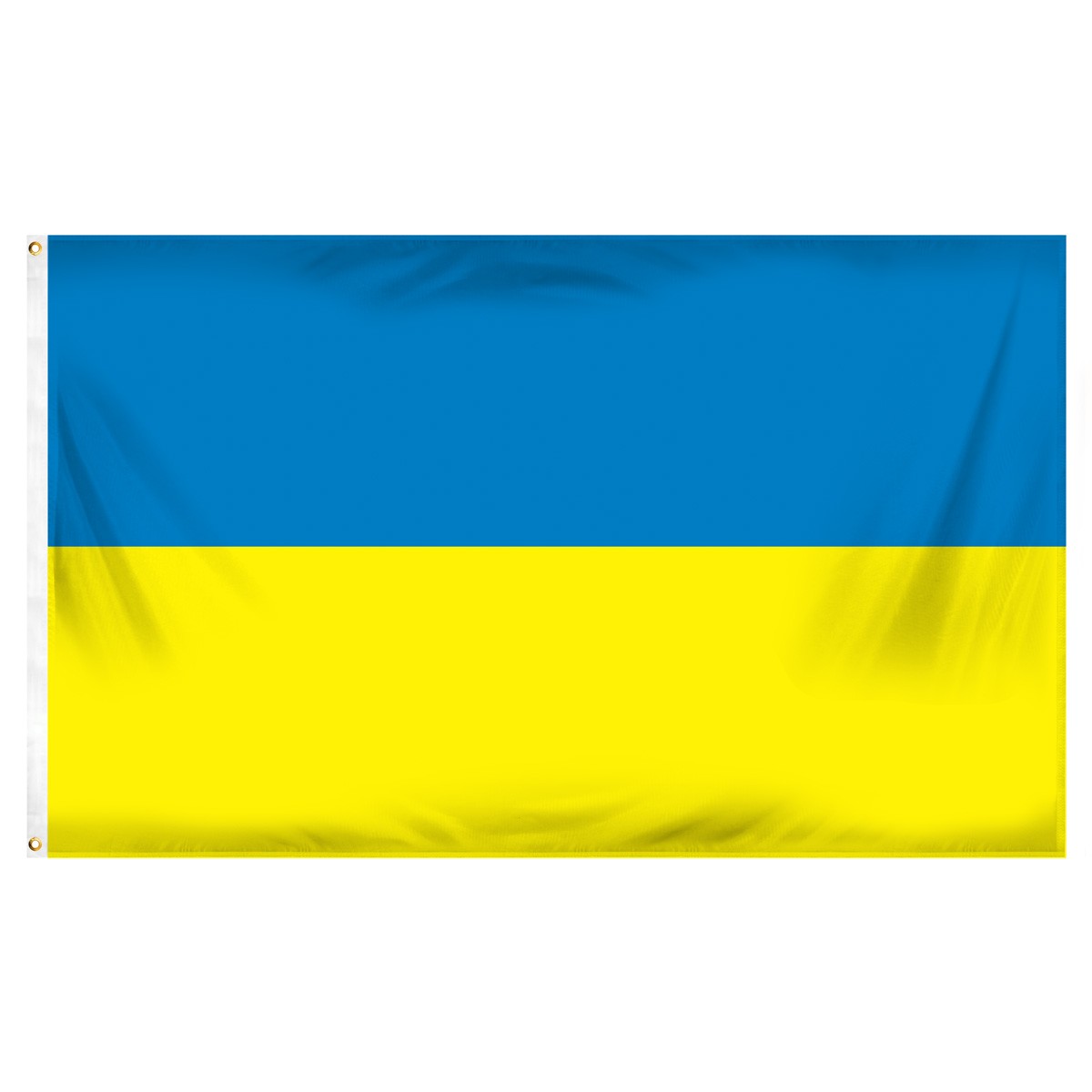 Ukraine Fringed Presentation Flags