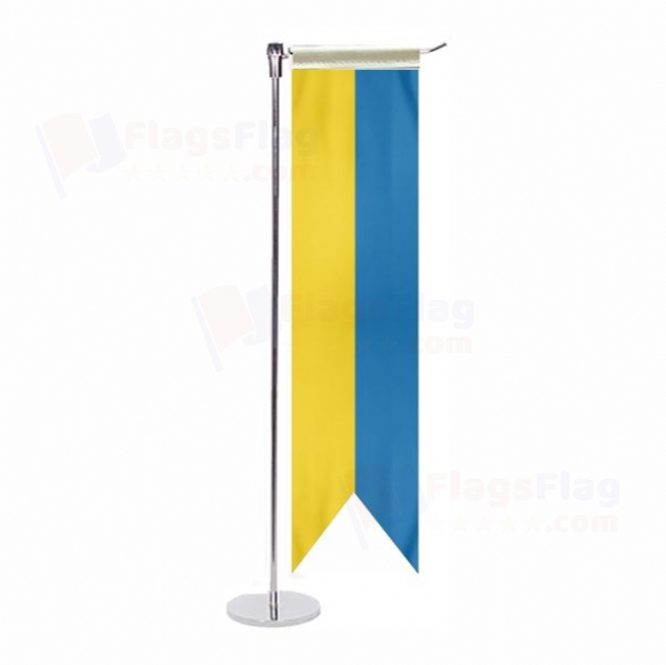 Ukraine L Table Flag