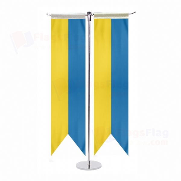 Ukraine T Table Flag