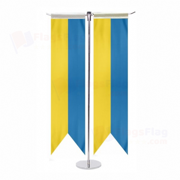 Ukraine T Table Flags