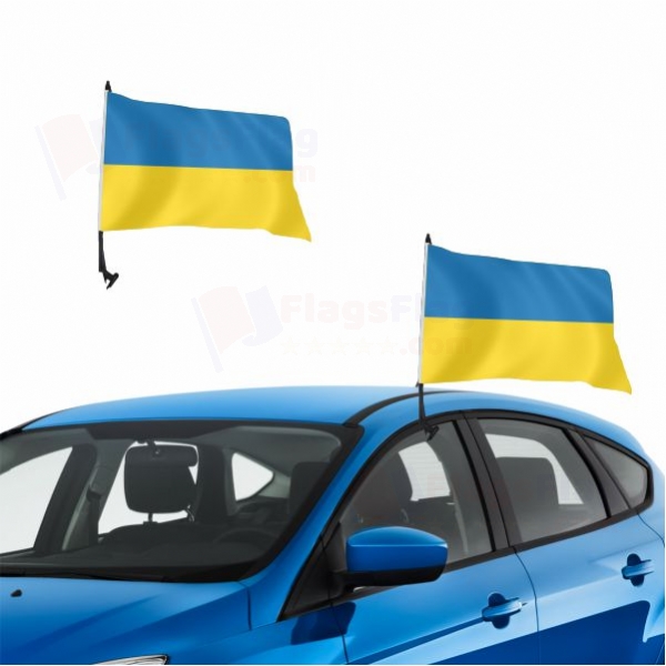 Ukraine Vehicle Convoy Flag