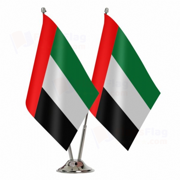 United Arab Emirates Binary Table Flag