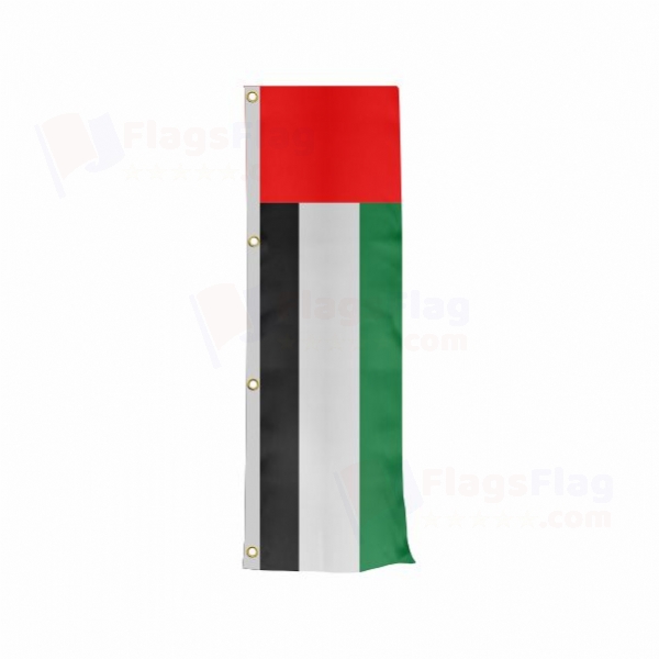 United Arab Emirates Vertically Raised Flags