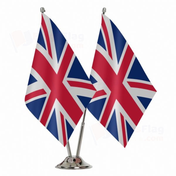 United Kingdom 2 Table Flags