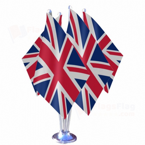 United Kingdom Quadruple Table Flag
