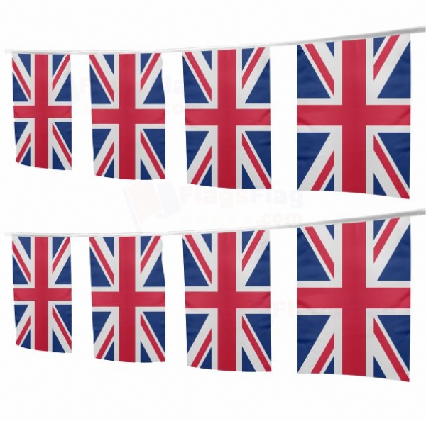United Kingdom Square String Flags