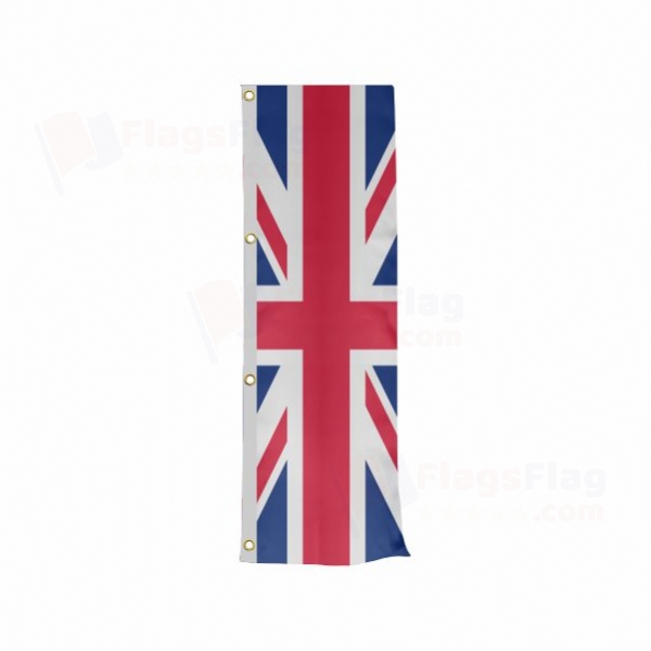 United Kingdom Vertically Raised Flags