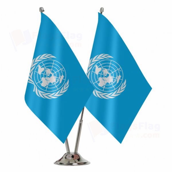 United Nations Binary Table Flag