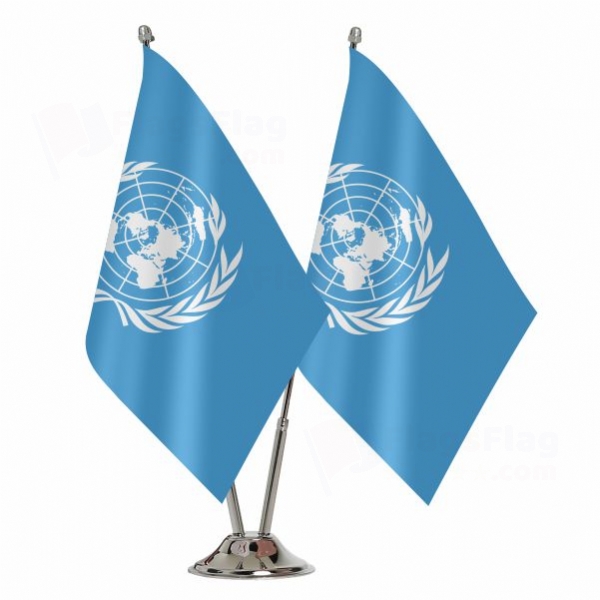 United Nations Binary Table Flag