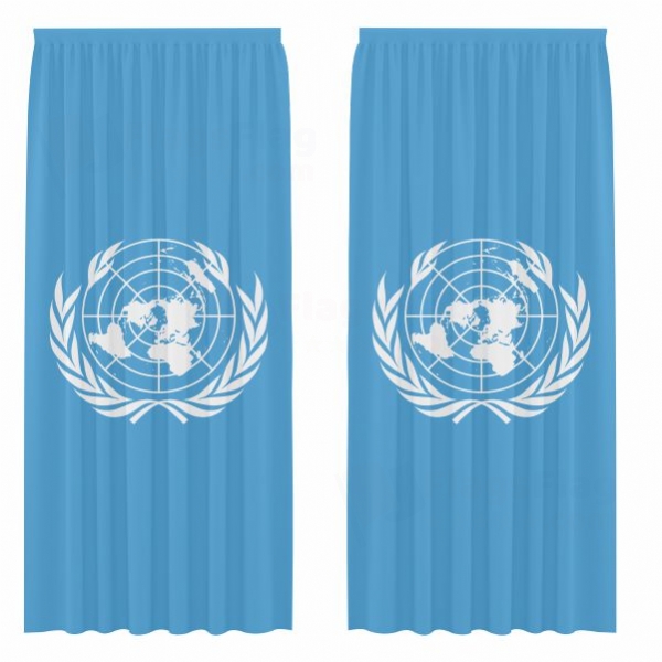 United Nations Digital Printed Curtains