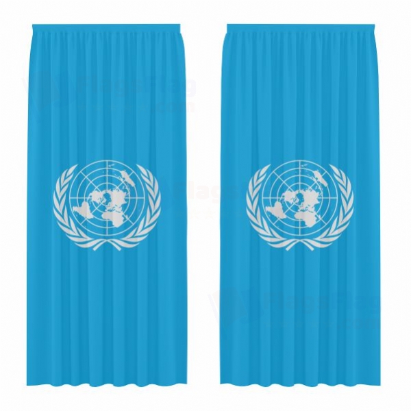 United Nations Digital Printed Curtains