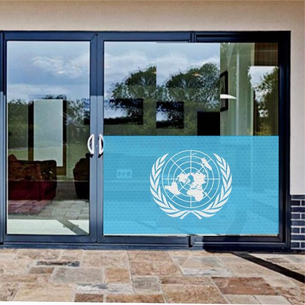 United Nations Glass Film United Nations One Way Vision Printing