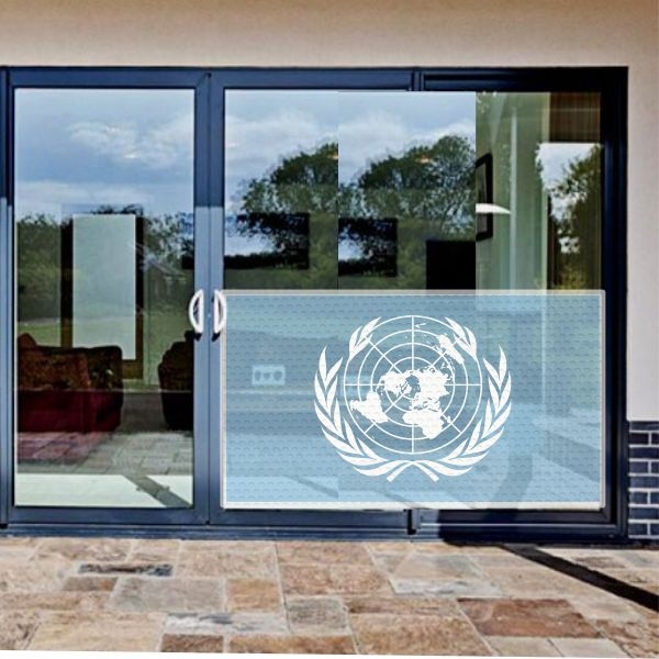 United Nations Glass Film United Nations One Way Vision Printing