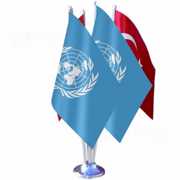 United Nations Quadruple Table Flag