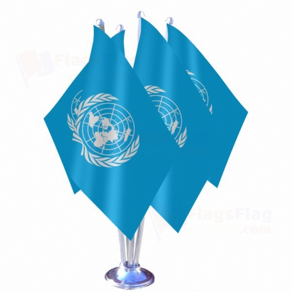 United Nations Quadruple Table Flag
