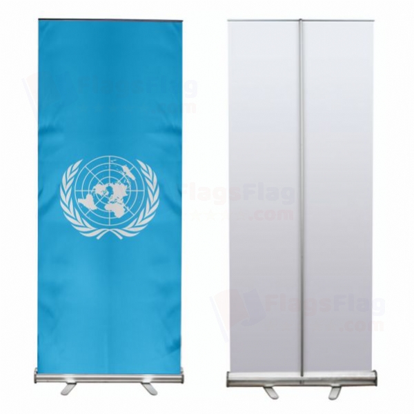 United Nations Roll Up Banner