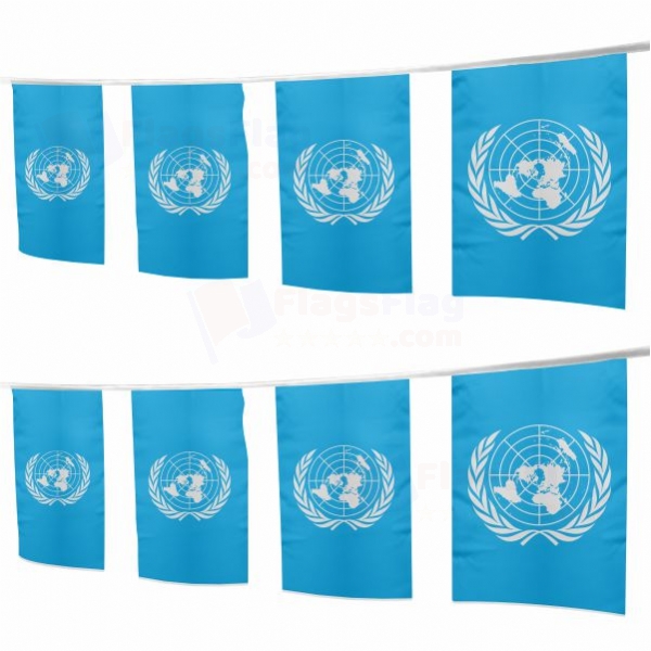 United Nations Square String Flags