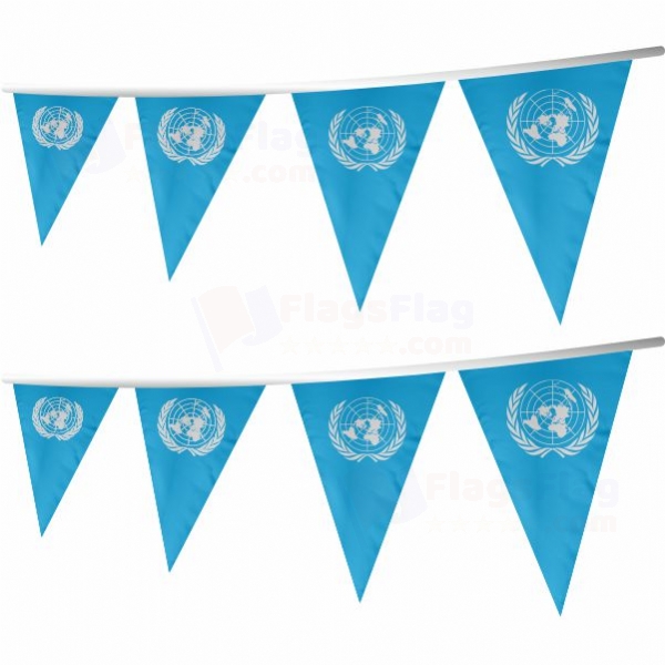 United Nations Stringed Triangle Flag