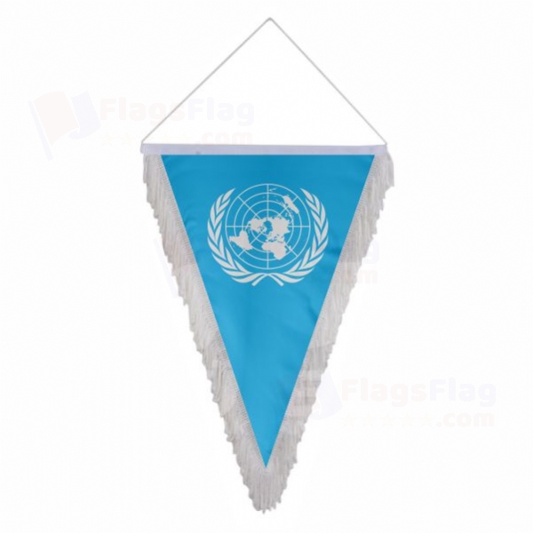 United Nations Triangle Fringed Streamers