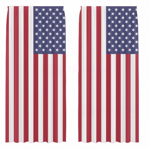 United States Digital Printed Curtains