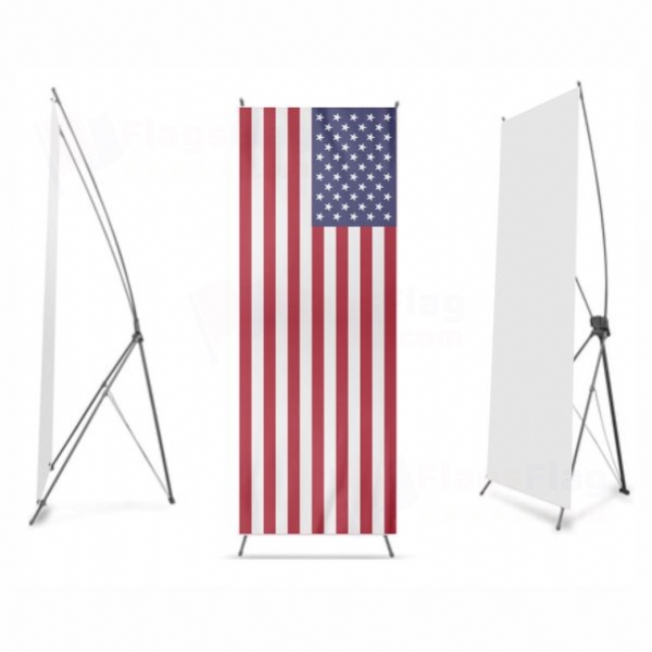 United States of America Digital Print X Banner